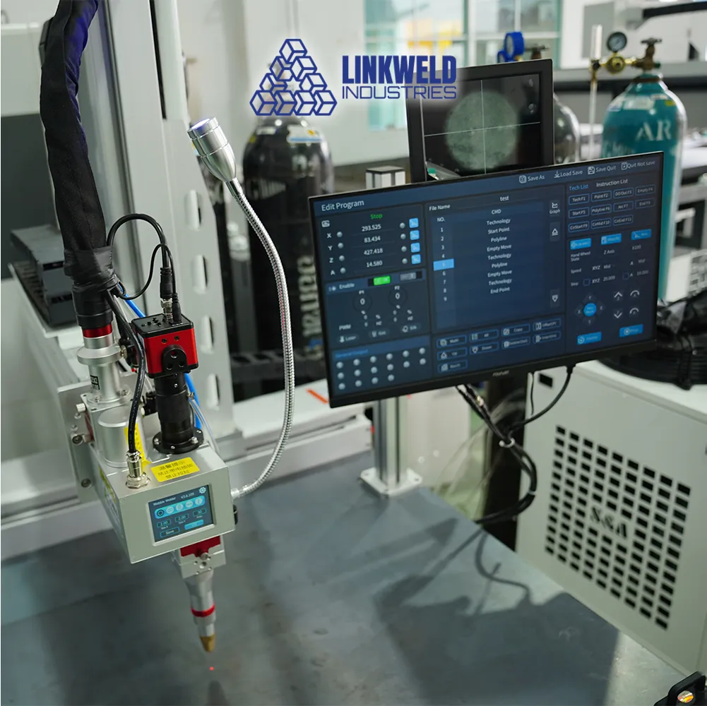 เครื่องเชื่อมไฟเบอร์เลเซอร์ / เครื่องเชื่อมเลเซอร์ Linkweld Industries รุ่น 3 แกน - Image 2
