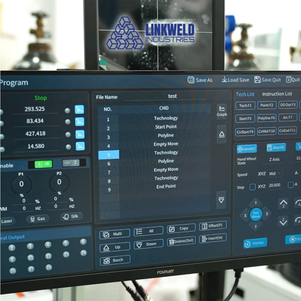 เครื่องเชื่อมไฟเบอร์เลเซอร์ / เครื่องเชื่อมเลเซอร์ Linkweld Industries รุ่น 3 แกน - Image 4