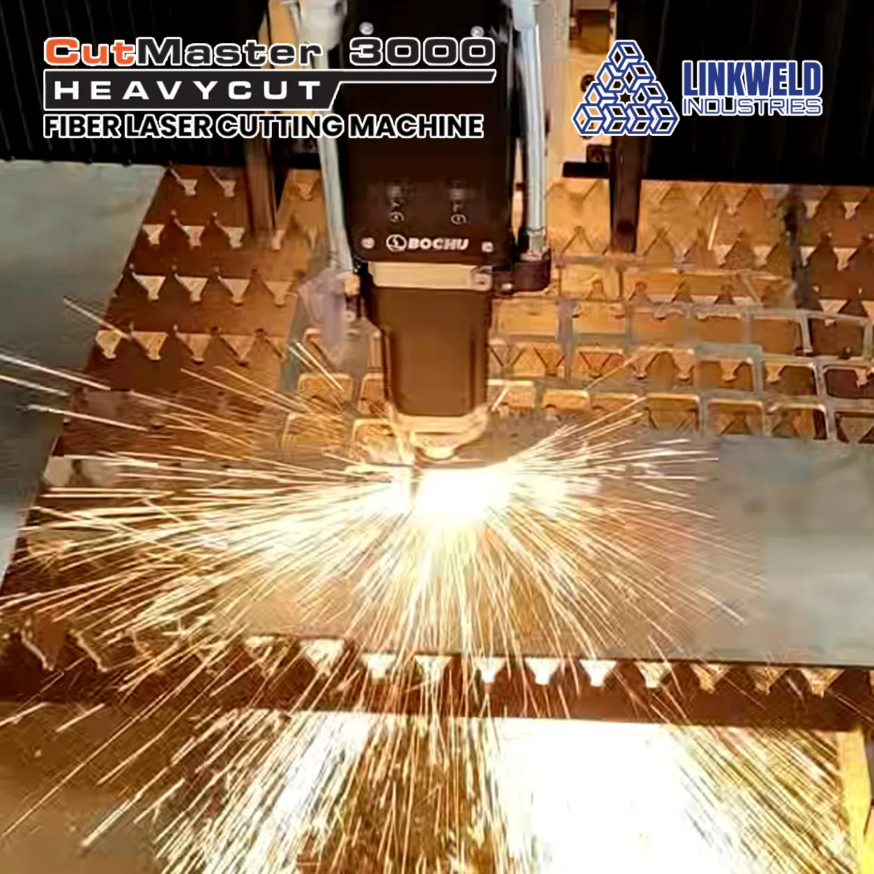 เครื่องตัดไฟเบอร์เลเซอร์ / เครื่องตัดเลเซอร์ Linkweld Industries รุ่น CutMaster 3000 - Image 2