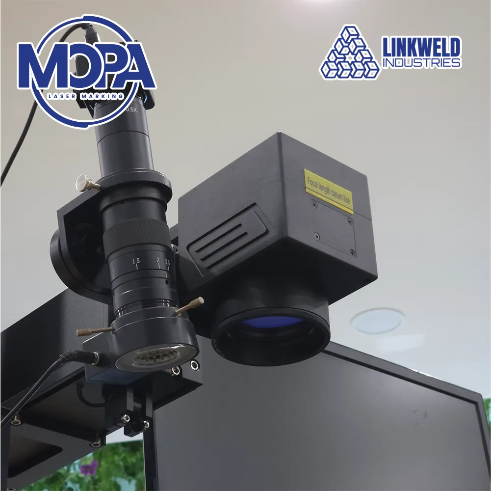 เครื่องไฟเบอร์เลเซอร์มาร์คกิ้ง / เครื่องเลเซอร์มาร์คกิ้ง Linkweld Industries รุ่น MOPA Laser 60W - Image 2