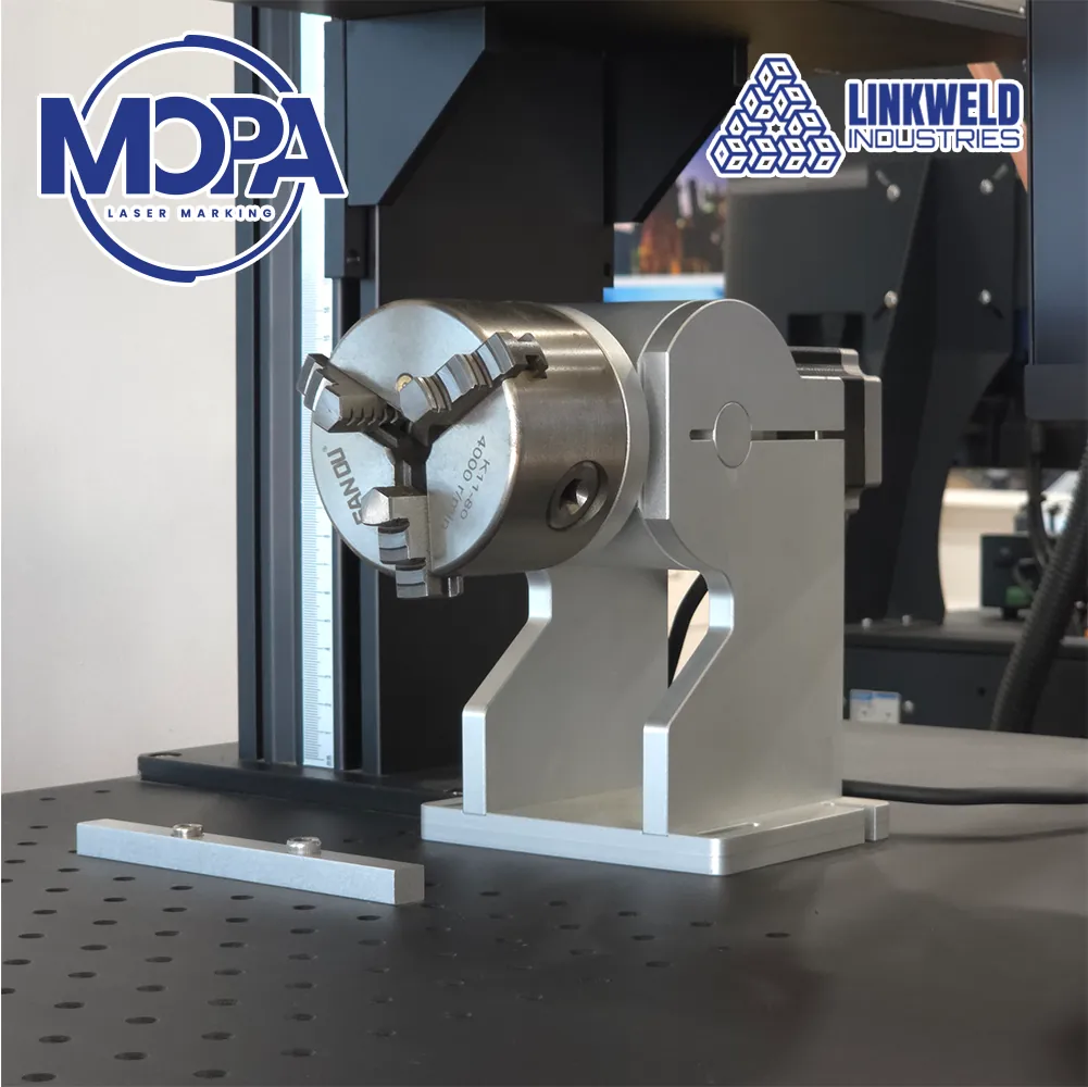 เครื่องไฟเบอร์เลเซอร์มาร์คกิ้ง / เครื่องเลเซอร์มาร์คกิ้ง Linkweld Industries รุ่น MOPA Laser 60W - Image 6