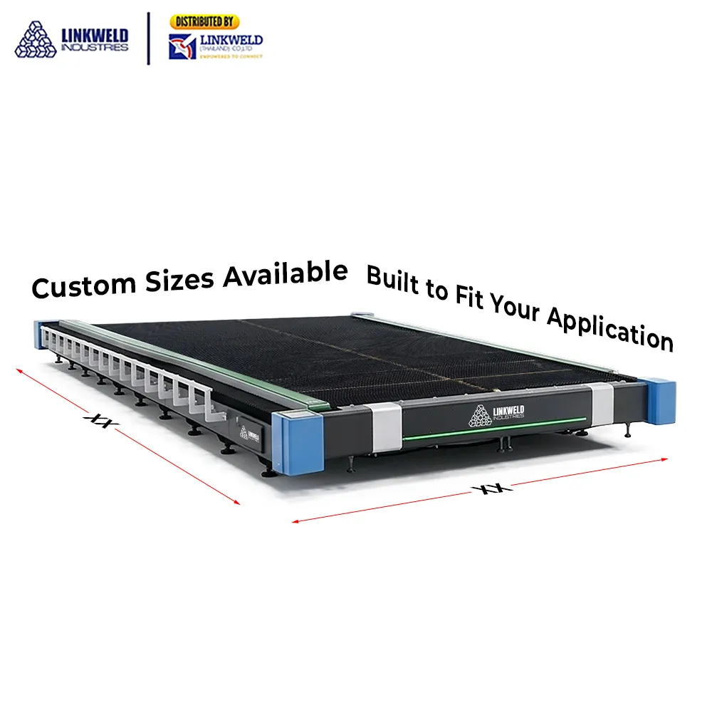 โต๊ะตัดแผ่นเหล็ก สำหรับเครื่องตัดไฟเบอร์เลเซอร์ / เครื่องตัดเลเซอร์ Linkweld Industries - Image 2