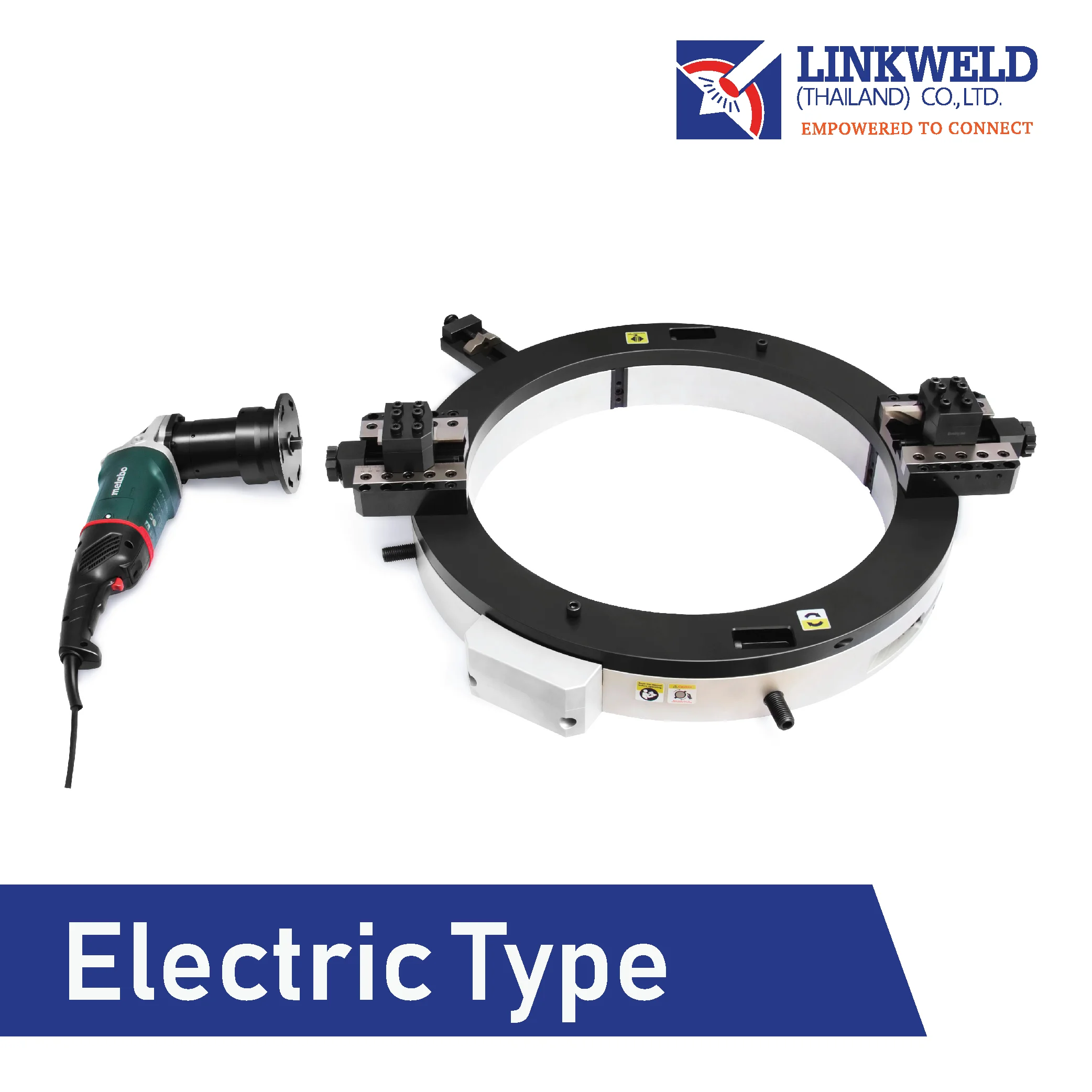 เครื่องตัดและบากท่อแบบจับด้านนอก Electric Type