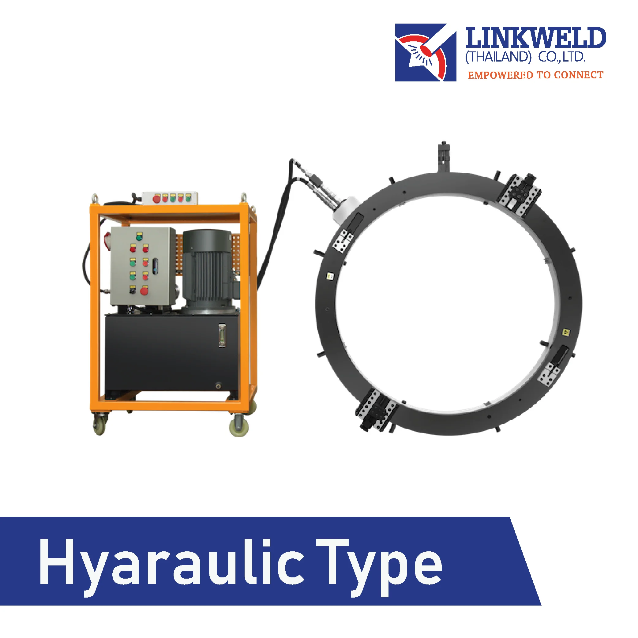 เครื่องตัดและบากท่อแบบจับด้านนอก Hyaraulic Type