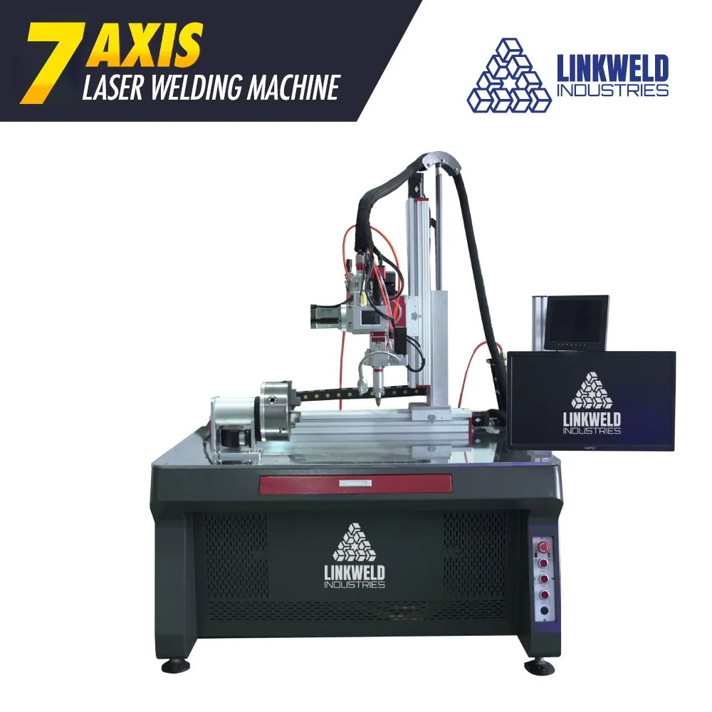 เครื่องเชื่อมไฟเบอร์เลเซอร์ / เครื่องเชื่อมเลเซอร์ Linkweld Industries รุ่น 7 แกน - Image 2