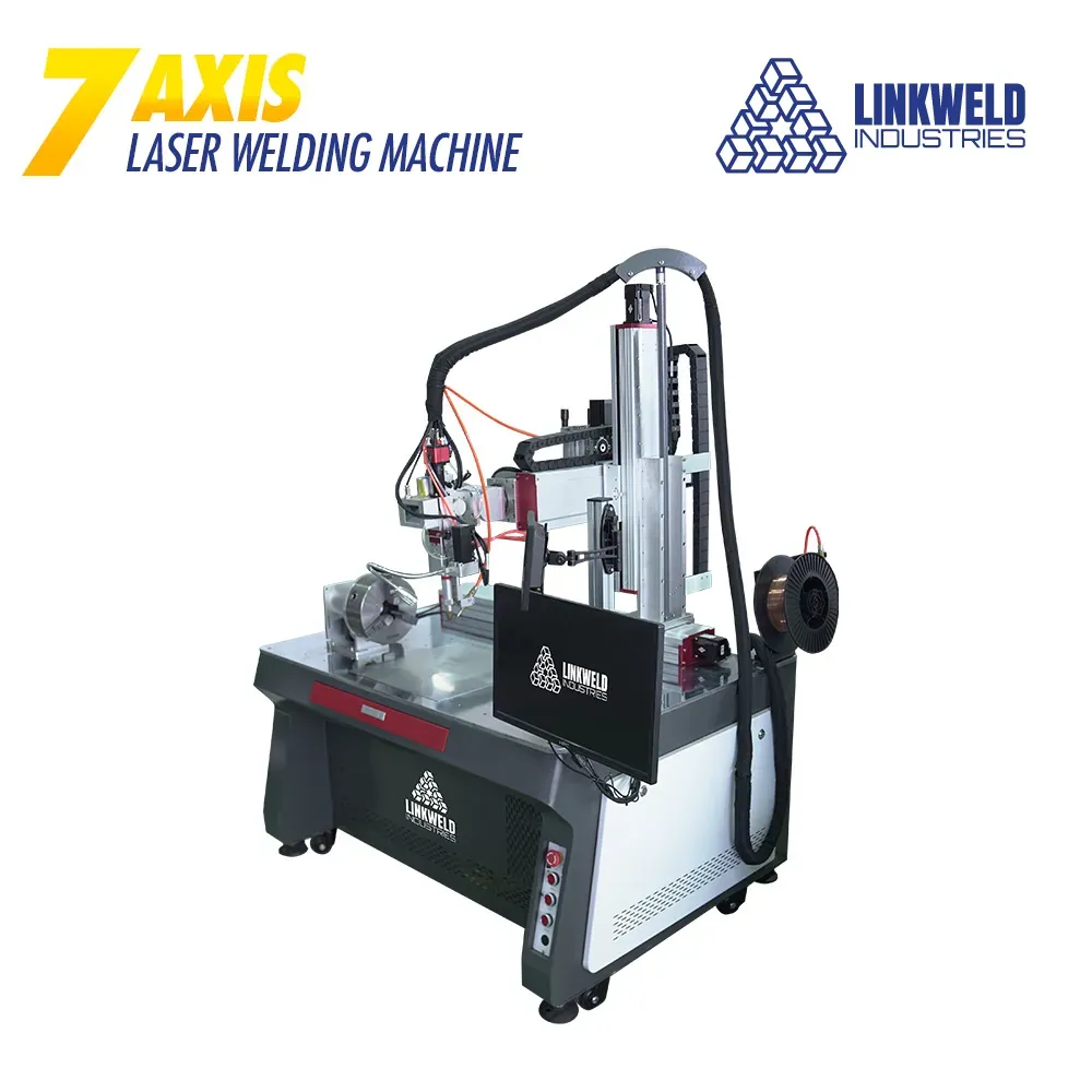 เครื่องเชื่อมไฟเบอร์เลเซอร์ / เครื่องเชื่อมเลเซอร์ Linkweld Industries รุ่น 7 แกน