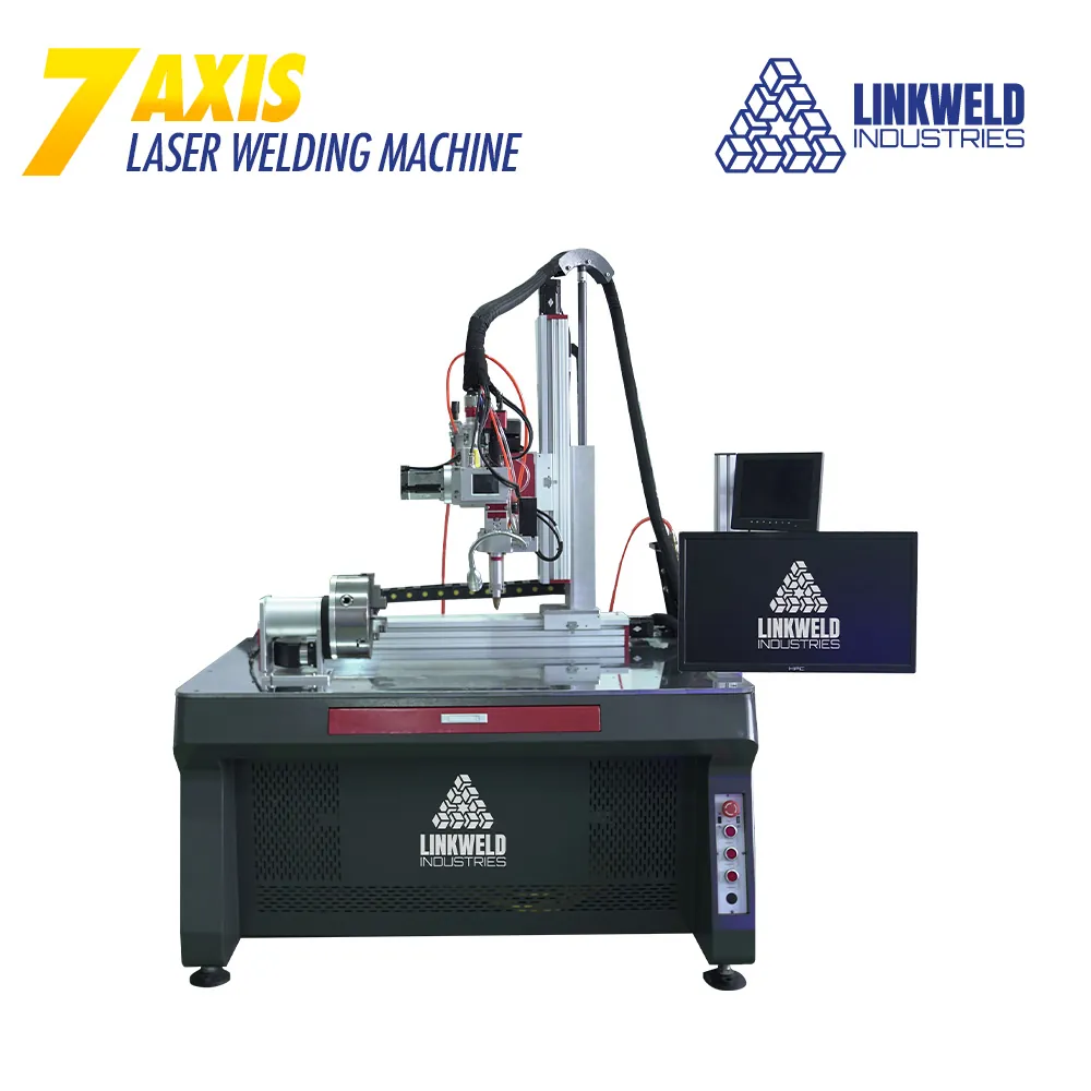 เครื่องเชื่อมไฟเบอร์เลเซอร์ / เครื่องเชื่อมเลเซอร์ Linkweld Industries รุ่น 7 แกน - Image 2